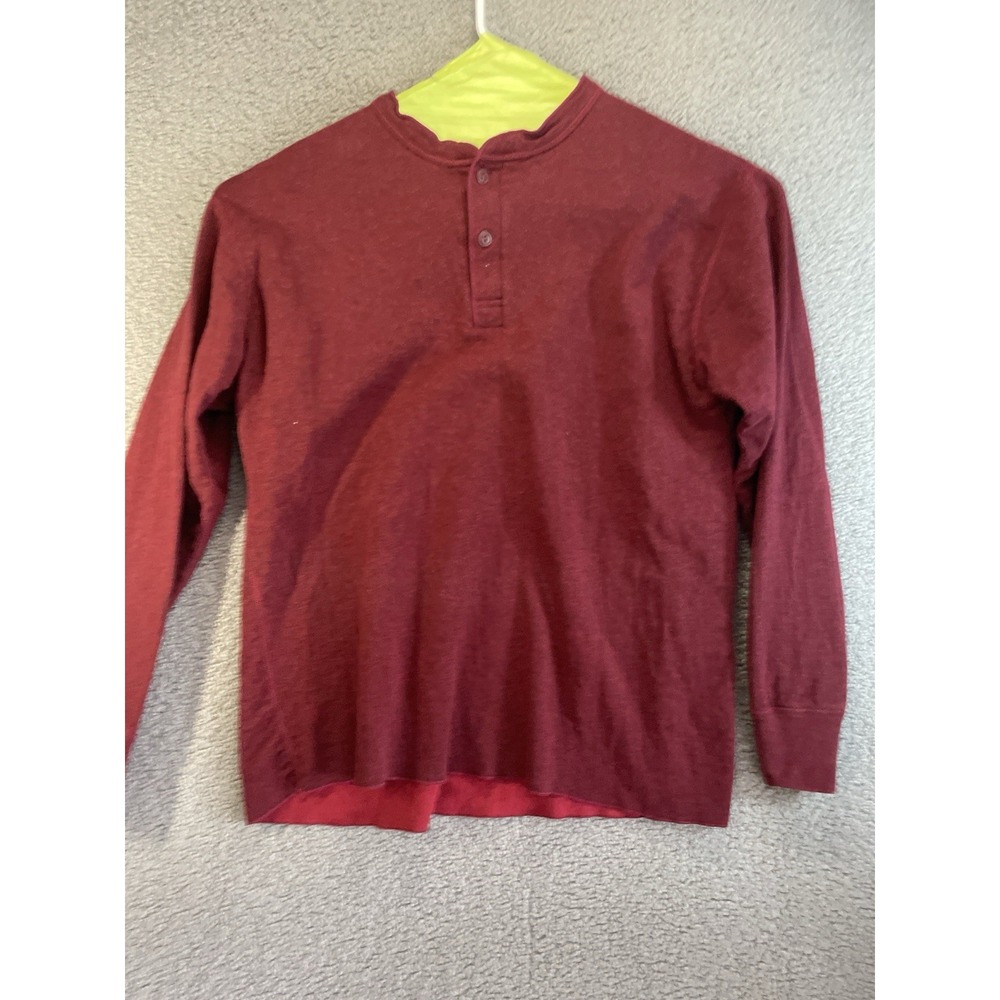 L.L. BEAN LONG-SLEEVE. Shirt MEN'S Size XL. Red. Casual